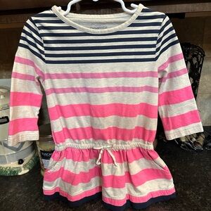 OshKosh B'gosh Striped Gray and Cream Top